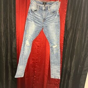 Forever 21 Blue Skinny Distressed Jeans #33